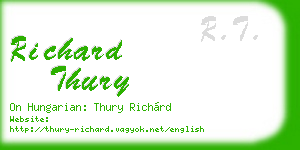 richard thury business card
