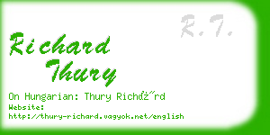 richard thury business card